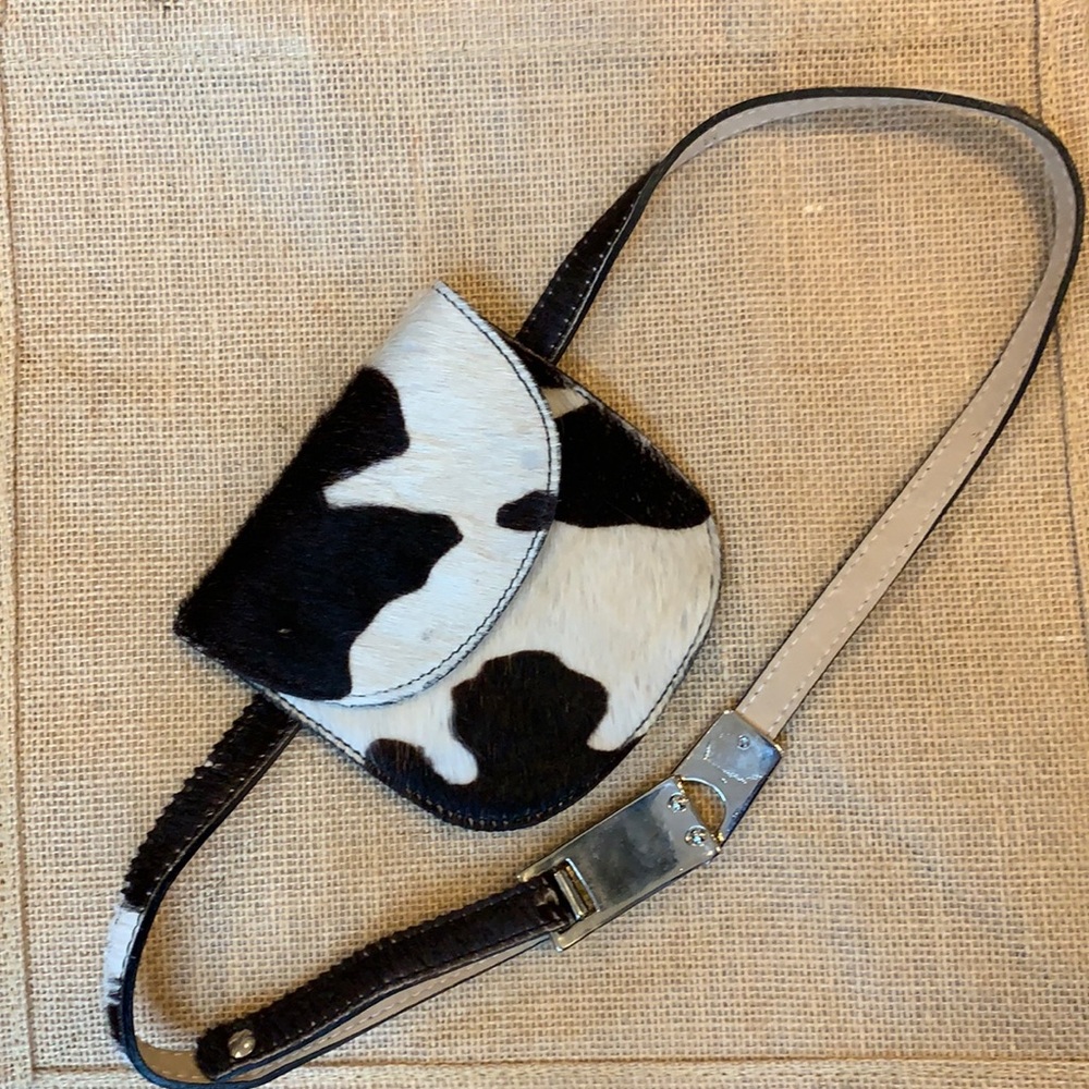 Adorable cow hip bag